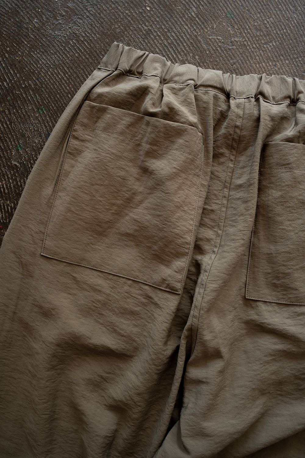 【26SS】レーヨン×リネンイージーパンツ(KHAKI BEIGE)