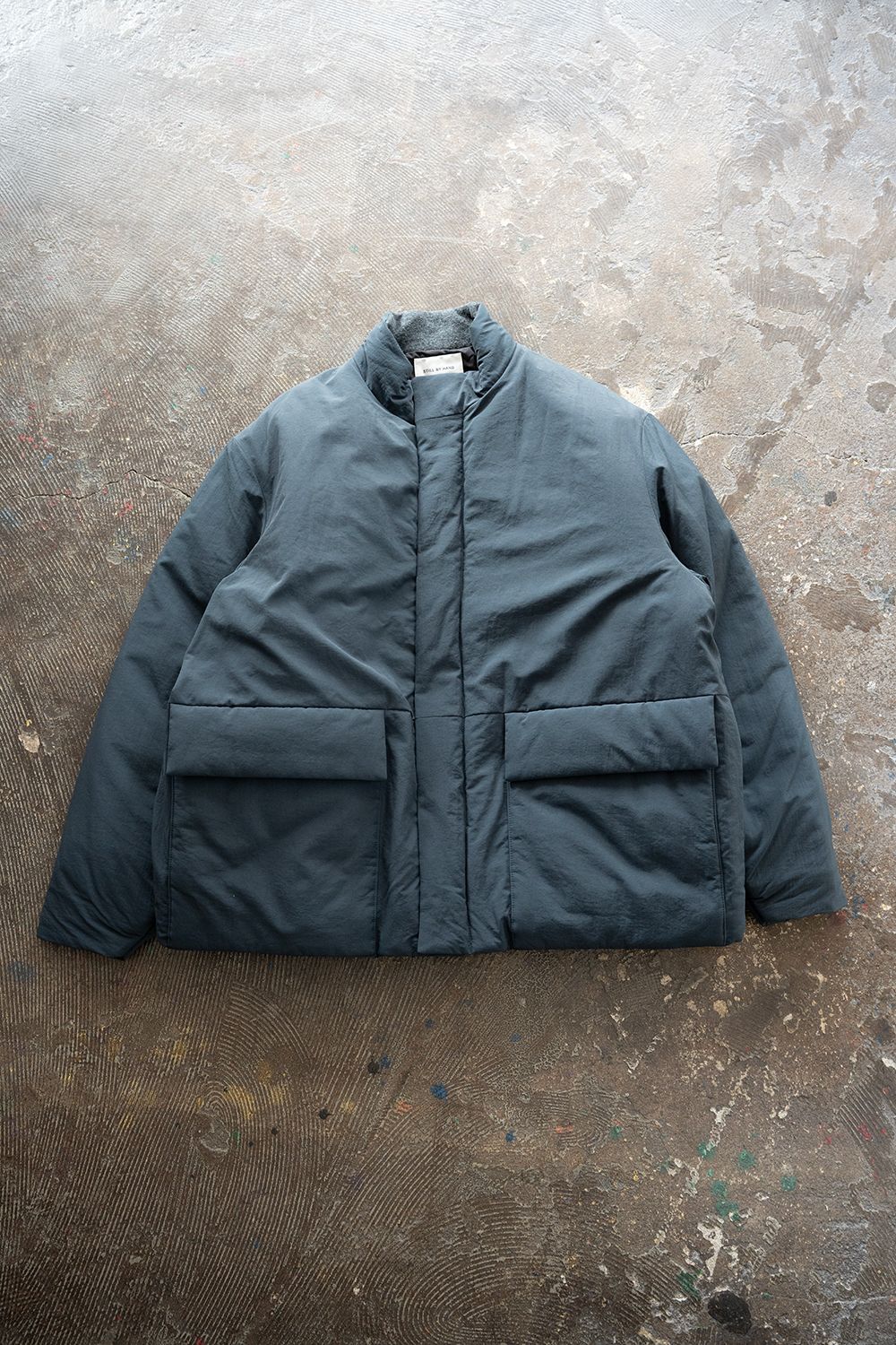 【25AW】シンサレートスタンドカラーブルゾン(TEAL BLUE)