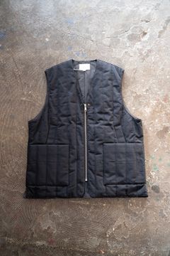 【ラスト1点】【22AW】コットンギャバジンシンサレートベスト(BLACK NAVY)