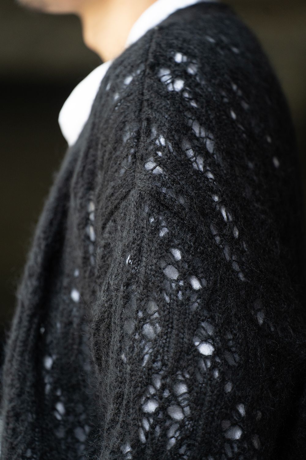 【ラスト1点】【24AW】Melt Cardigan/メルトカーディガン(BLACK)