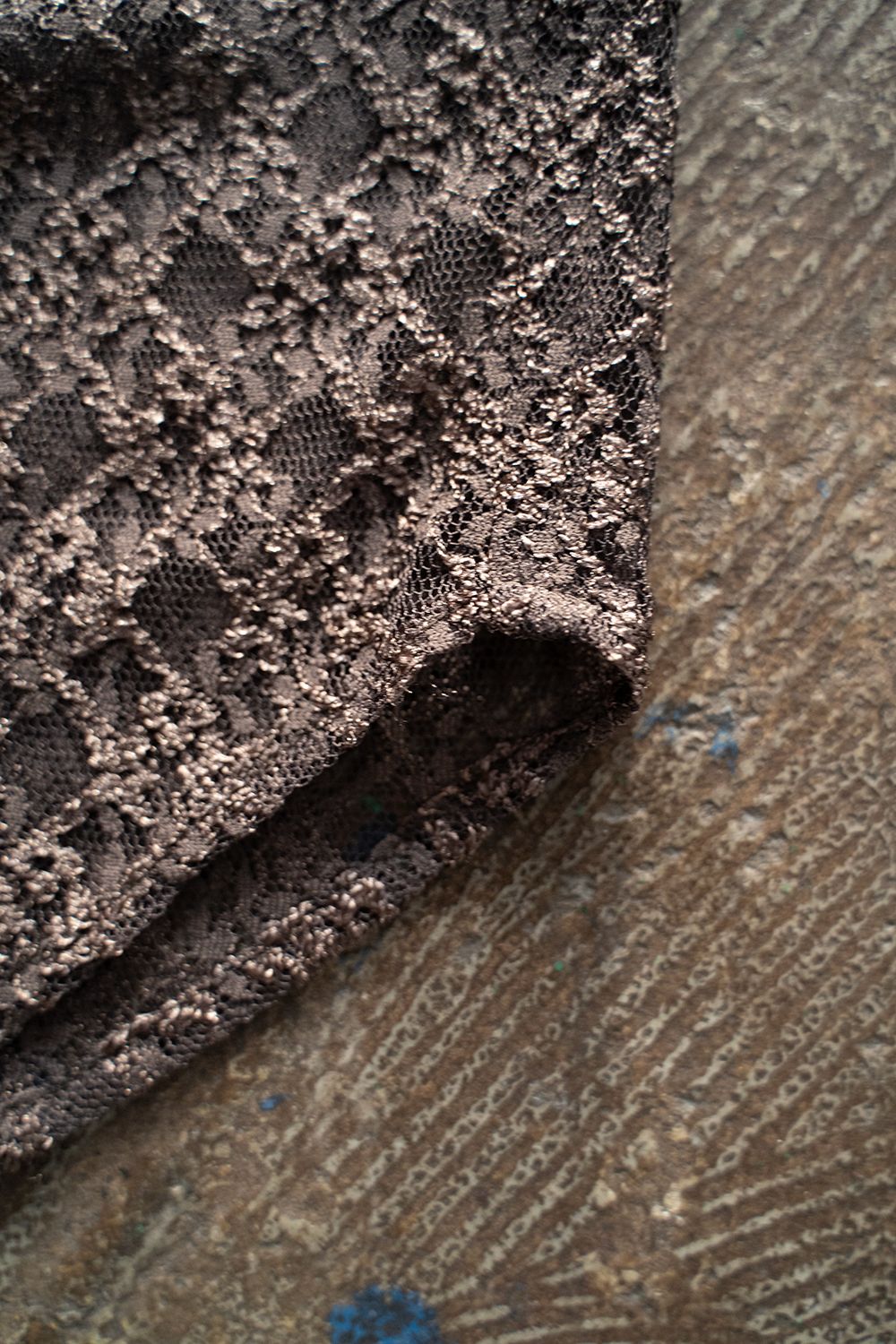 【ラスト1点】【24SS】Russell Lace L/S Shirt/ラッセルレースロングスリーブシャツ(BROWN)