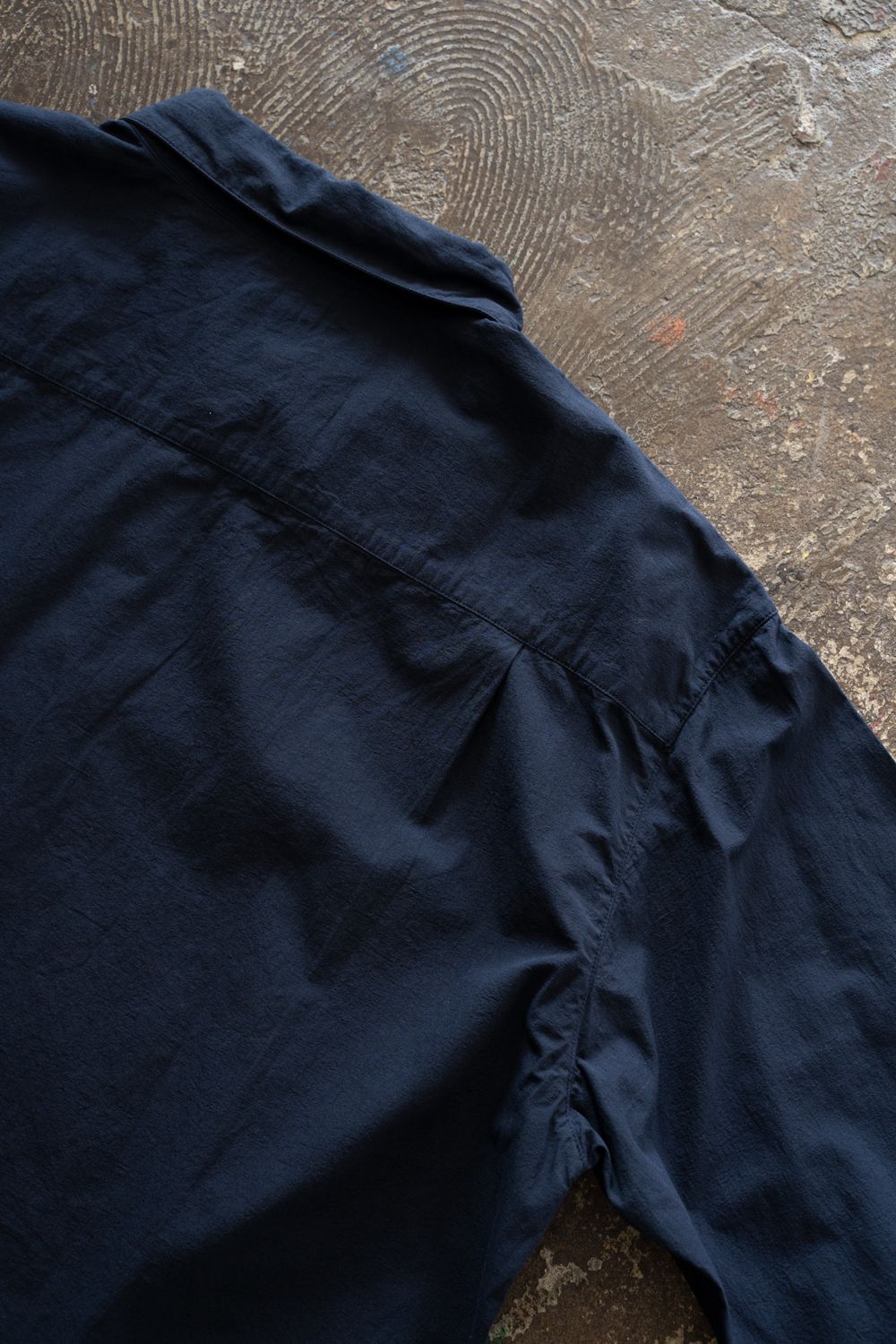 強撚OCブロードシャツ(濃紺)