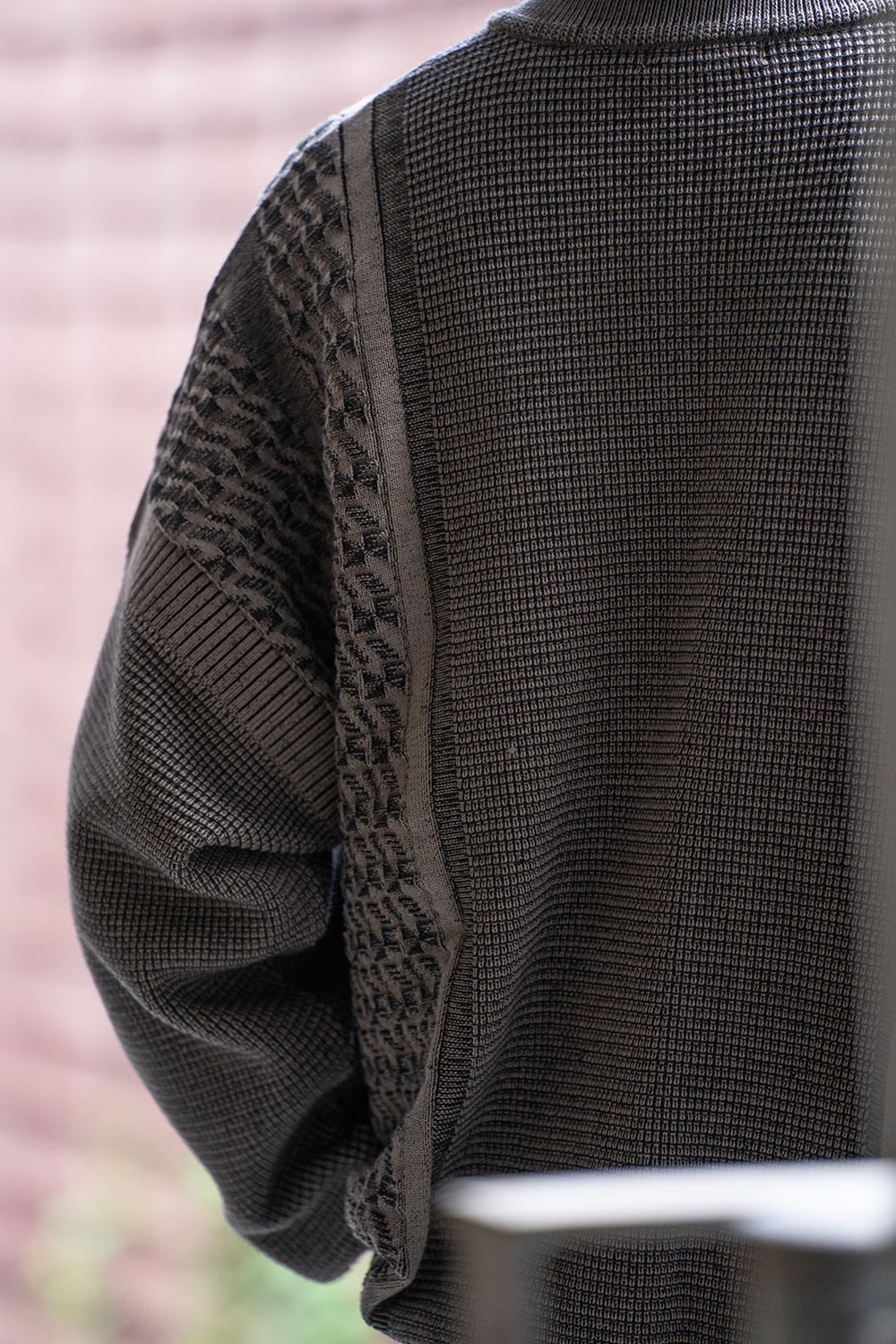 YASHIKI - 【ラスト1点】【24AW】Tasogare Cardigan(CHARCOAL YASHIKI - 【ラスト1点】【24AW】Tasogare Cardigan(CHARCOAL