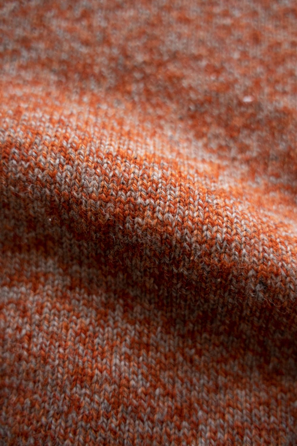 【ラスト1点】【25AW】モックネックメランジニット(MELANGE ORANGE)