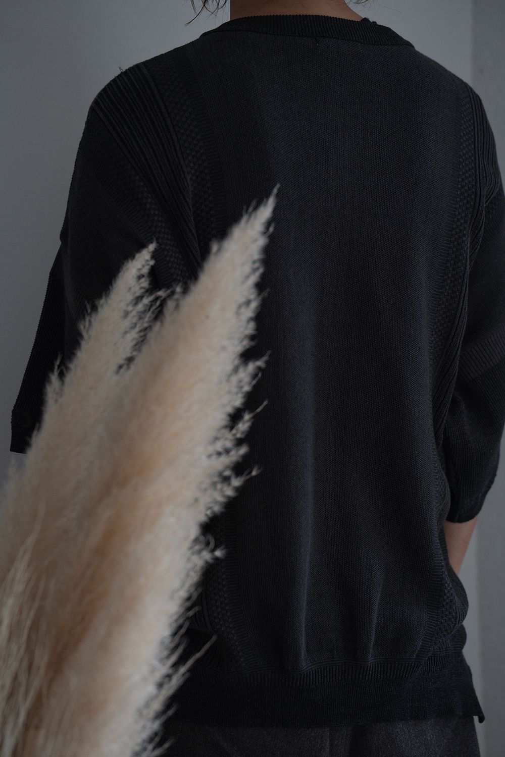 【26SS】Ryokufu Henley Knit(BLACK)