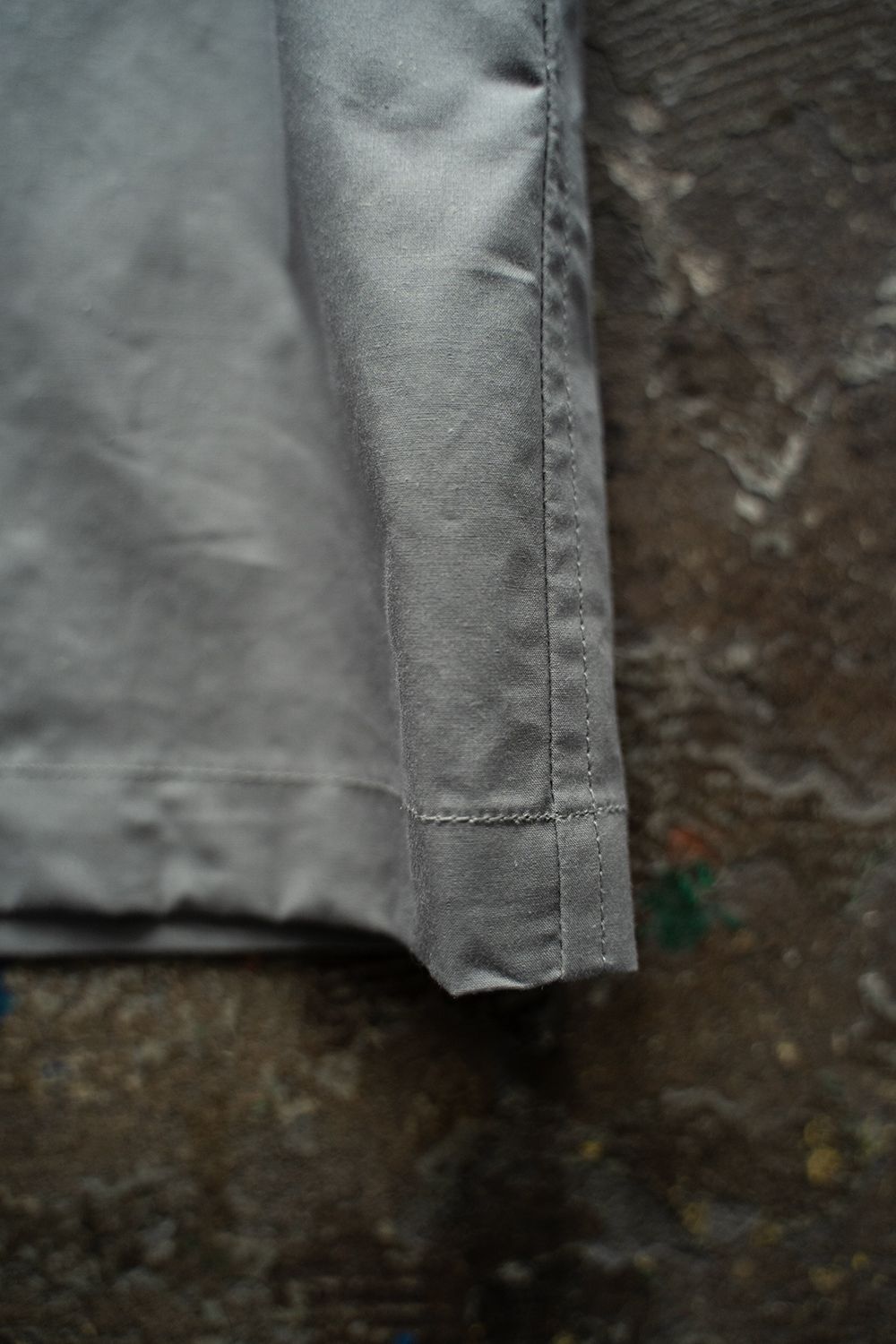 【ラスト1点】【25SS】コットンシルク半袖シャツ(BLUE GRAY)