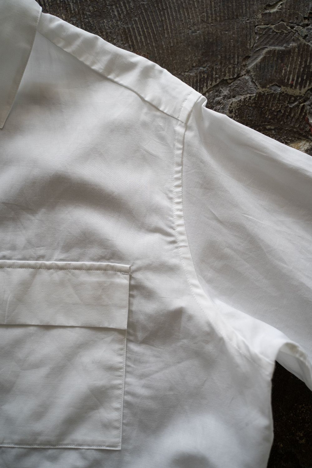 【ラスト1点】【25SS】コットン×ラミーオーバーサイズシャツ(WHITE )