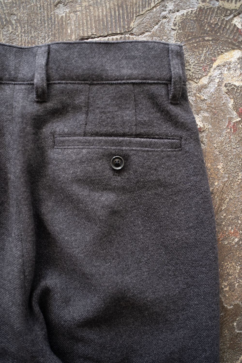 【25AW】2-Tack Wide Trousers/2タックワイドトラウザーズ(CHARCOAL)