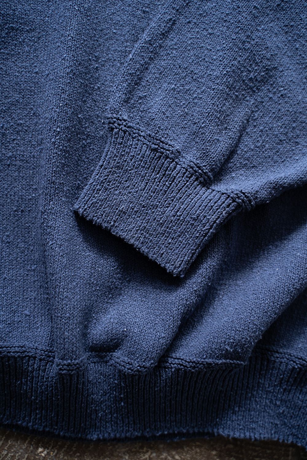 【ラスト1点】【23AW】シルククルーネックニット(BLUE)