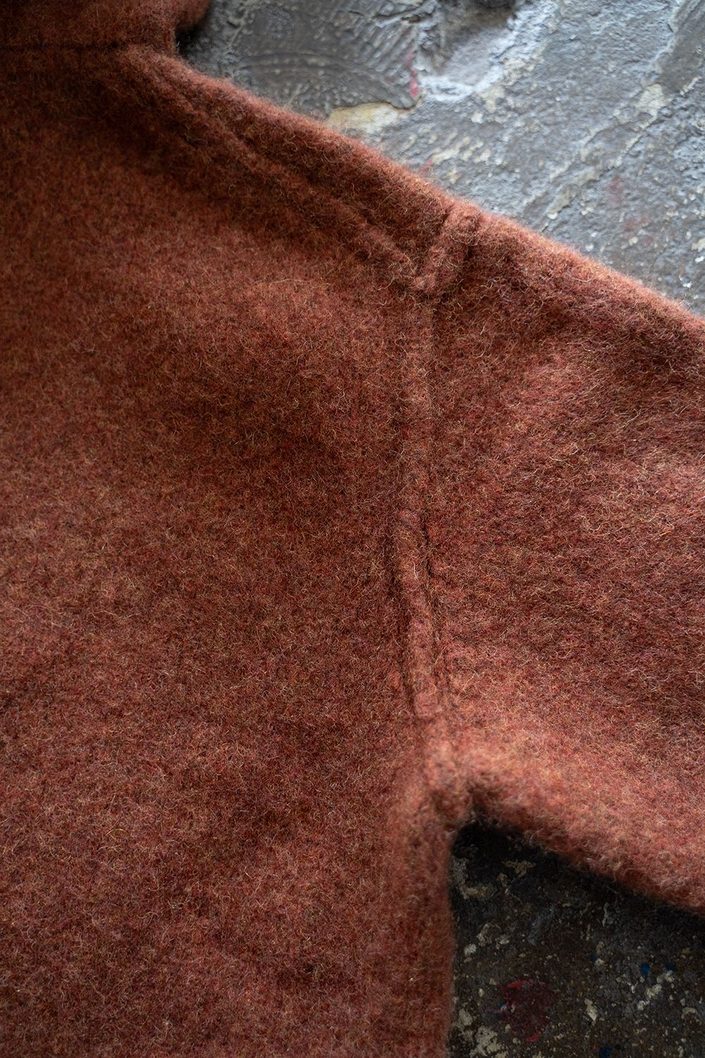 slopeslow - 【ラスト1点】brushed yak/Shetland wool hoodie slopeslow - 【ラスト1点】brushed yak/Shetland wool hoodie