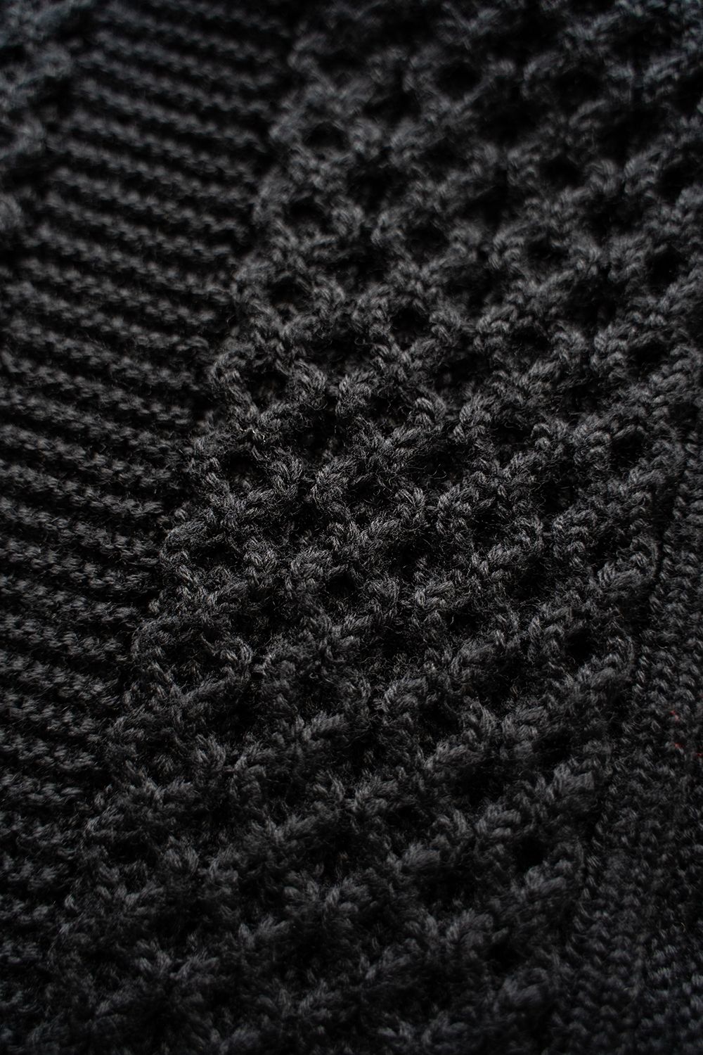 【ラスト1点】【24AW】Hatsuyuki Skipper Knit(BLACK)
