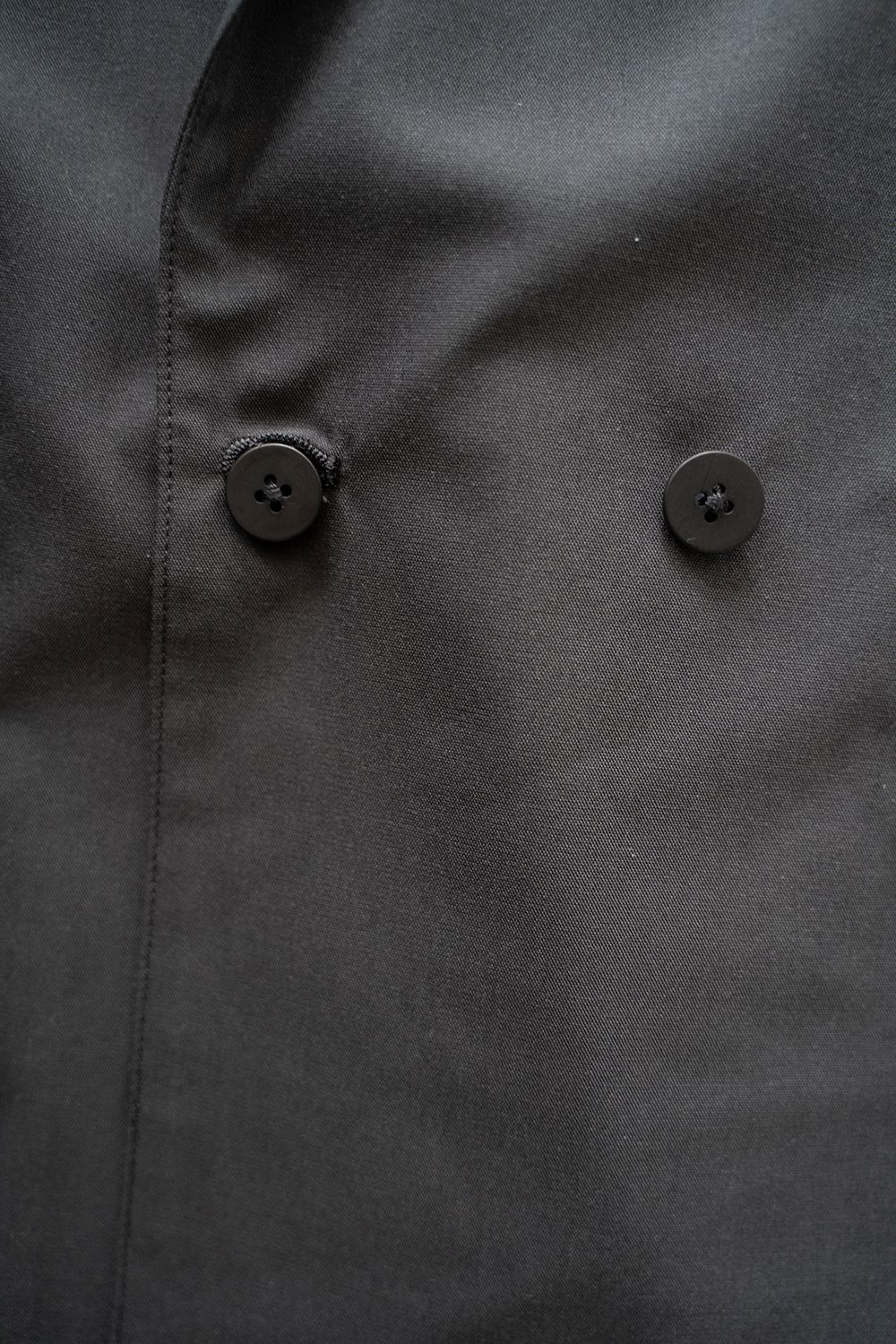 【ラスト1点】【25SS】キュプラ混ツイルダブルジャケット(CHARCOAL)