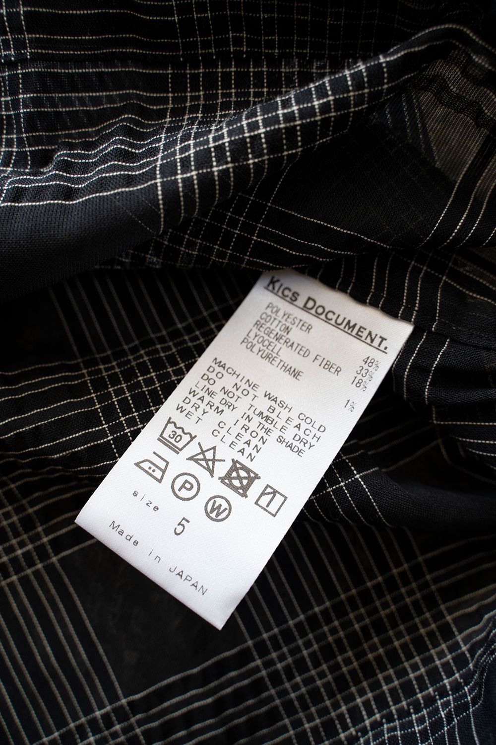 【ラスト1点】【25SS】Sheer Plaid H/S SH / シアーチェックハーフスリーブシャツ (BLACK)