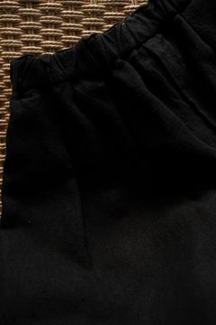 起毛大麻パンツ(黒)