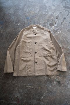 【ラスト1点】ラミー×キュプラシャツジャケット(KHAKI BEIGE)