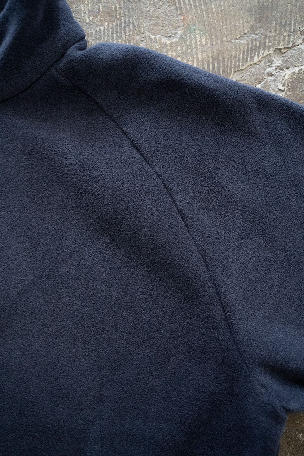 【ラスト1点】【23AW】Half Zip Layered Pull Over/ハーフジップレイヤードプルオーバー(RICH NAVY)