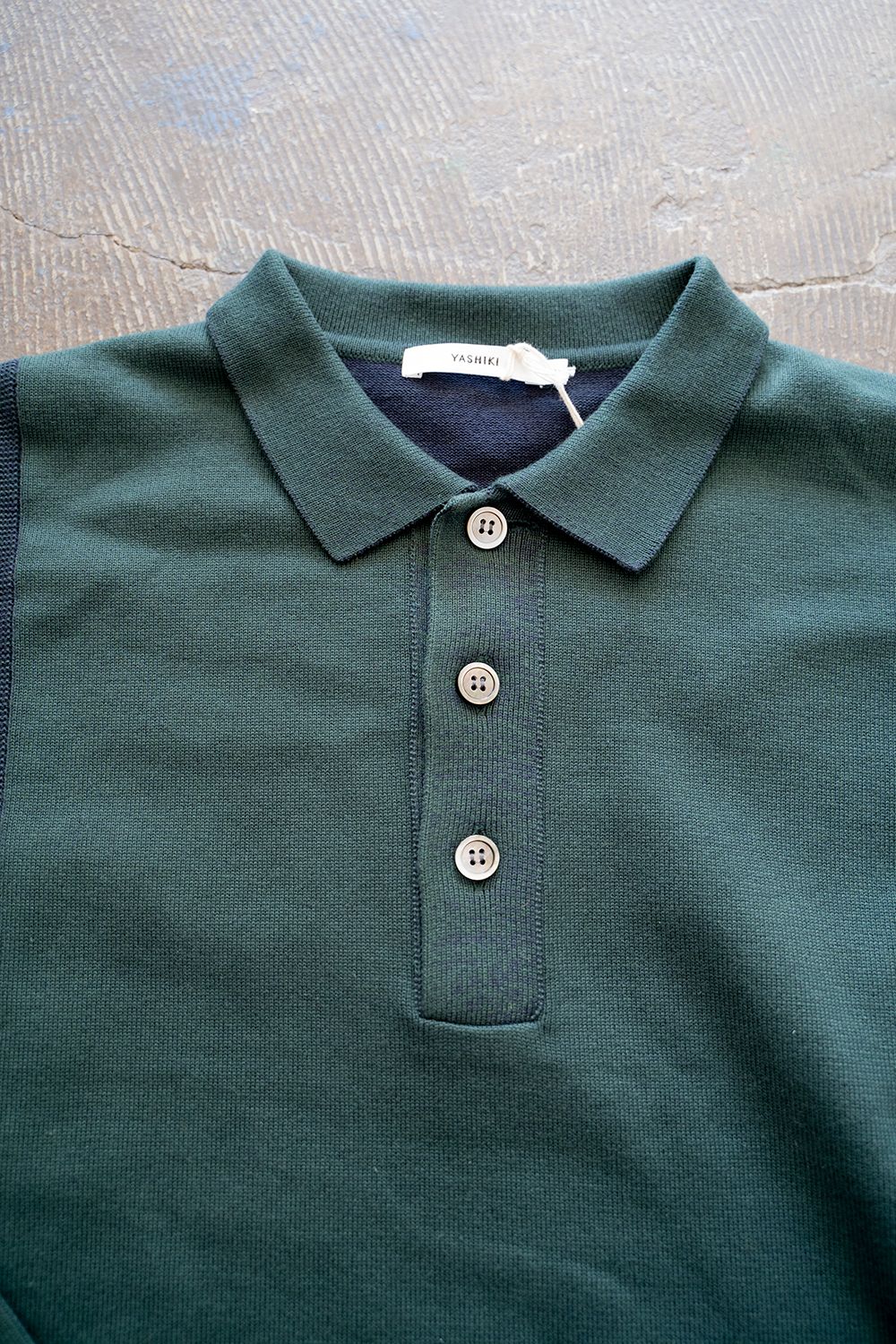 WEB限定デザイン Yashiki 21AW Shuten Knit Polo(GREEN) - 通販