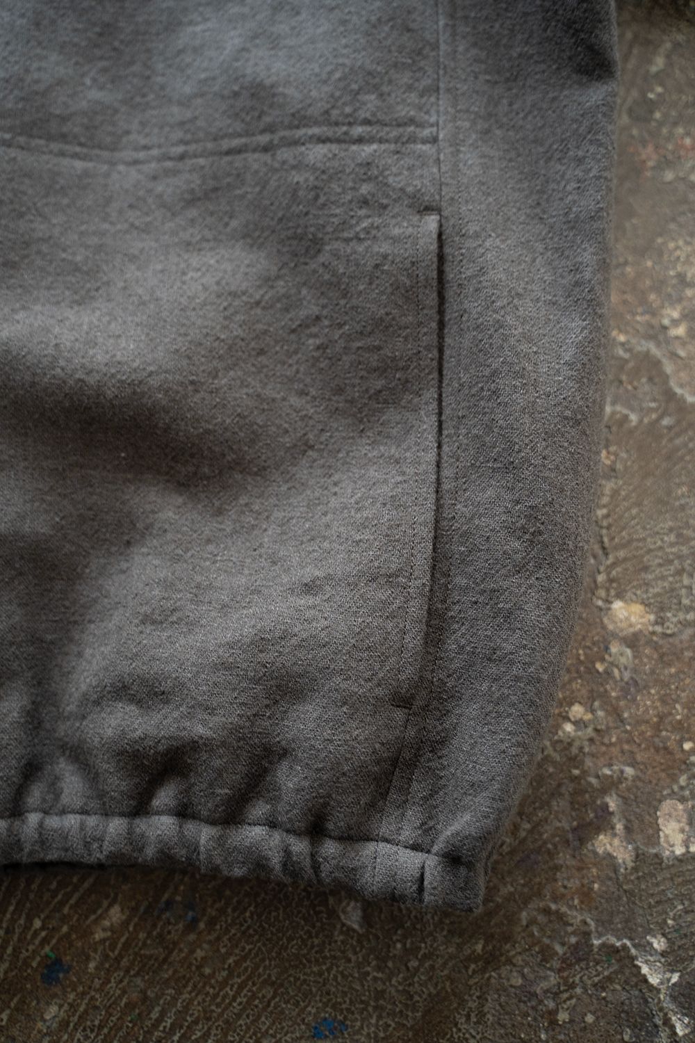【ラスト1点】【24AW】リネン×ウールスタンドカラーブルゾン(DUSTY BROWN)