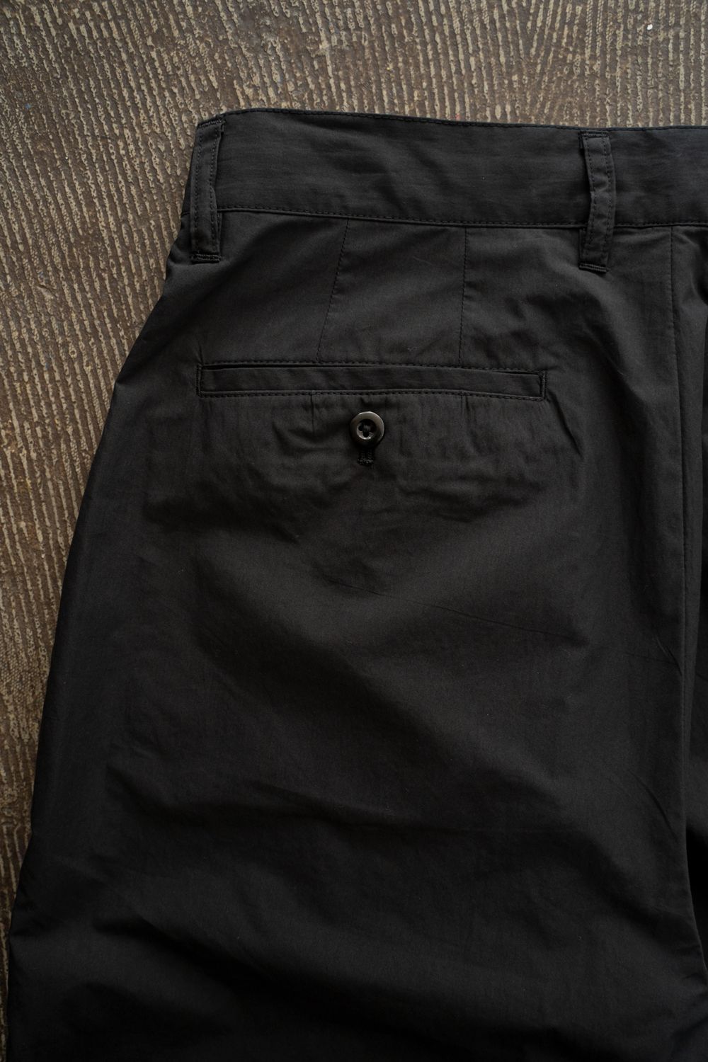 【26SS】2-Tack Puckering Wide Pants/2タックパッカリングワイドパンツ(BLACK)