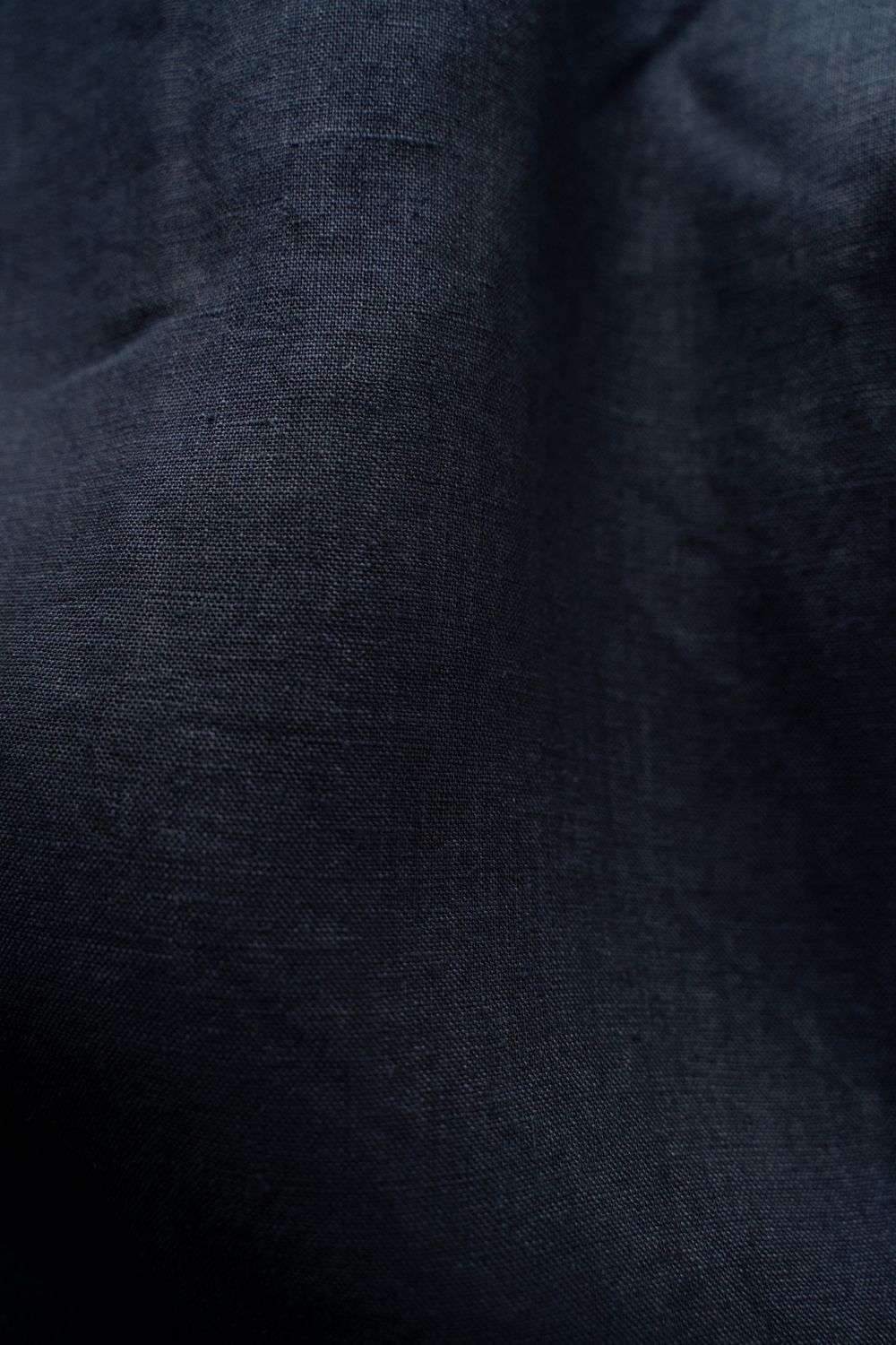 大麻ワイドパンツ(濃紺)