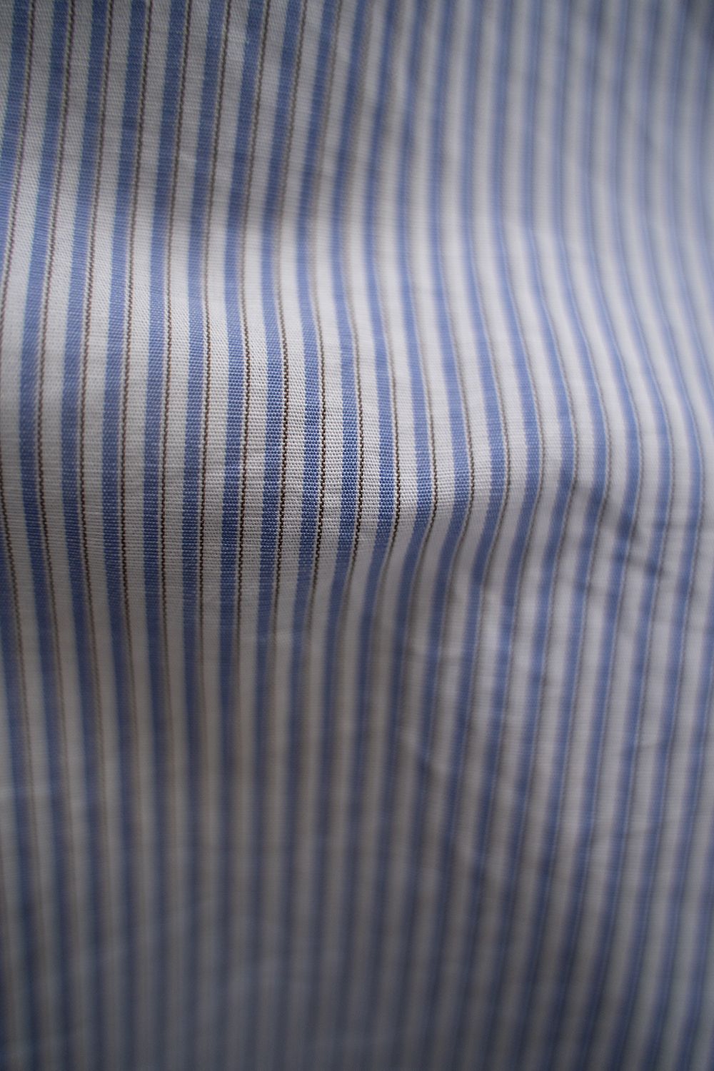 【ラスト1点】【24SS】ラミー混バンドカラープルオーバーシャツ(BLUE STRIPE)
