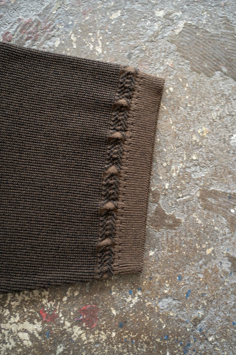 【ラスト1点】【25SS】Fumon Henley Knit(BROWN)