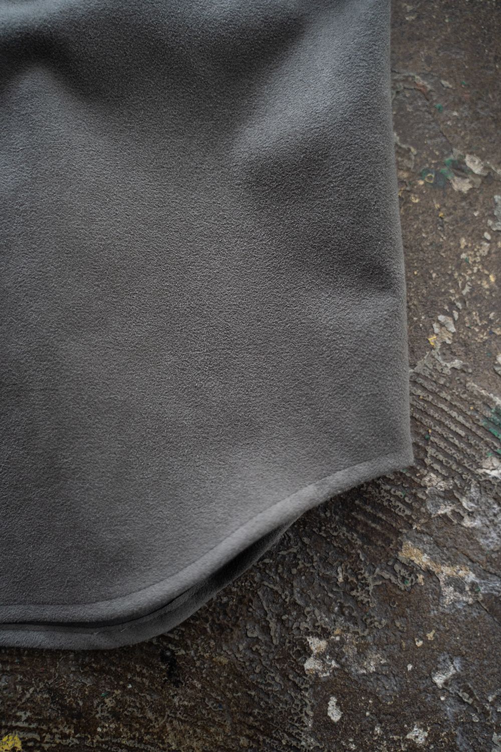 【25AW】フェイクスウェードシャツブルゾン(GREY)