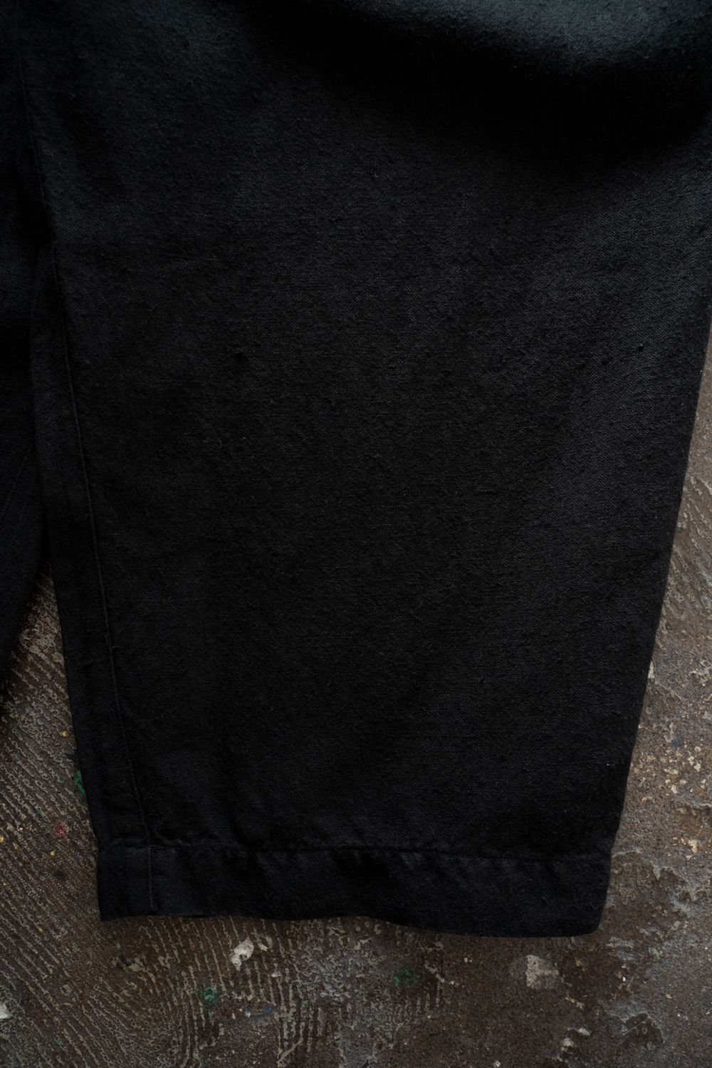 起毛大麻パンツ(黒)