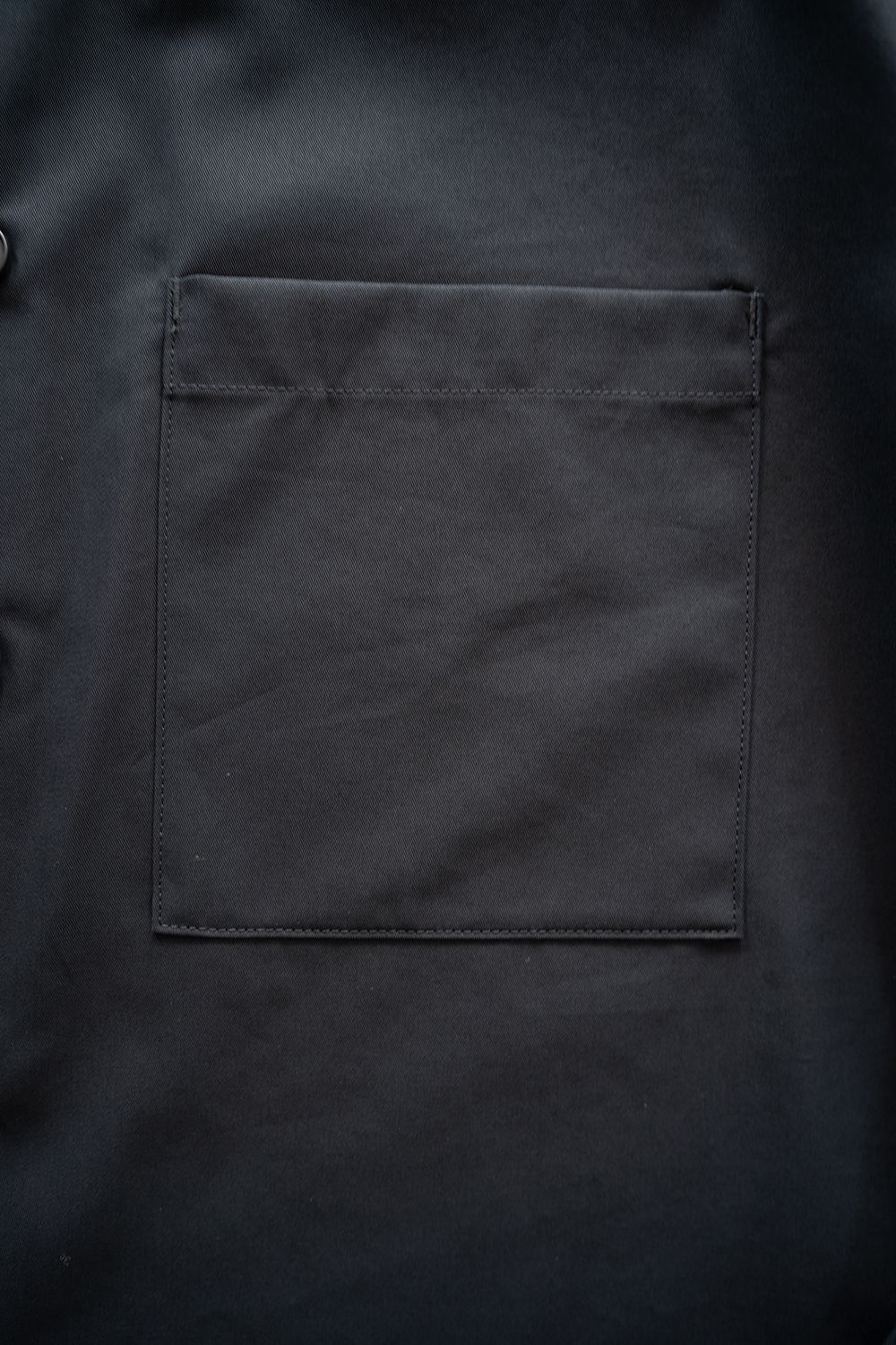 【26AW】コットンギャバジンオーバーシャツ(INK BLACK)