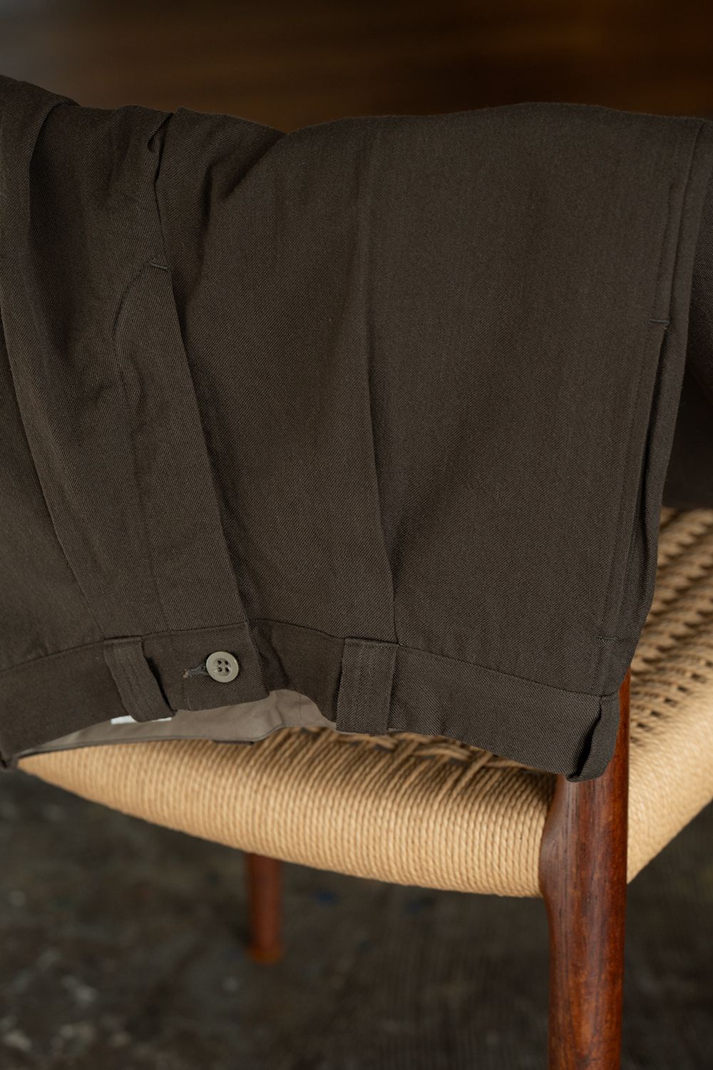 【26AW】Wool Cotton Military Pants(BROWN)