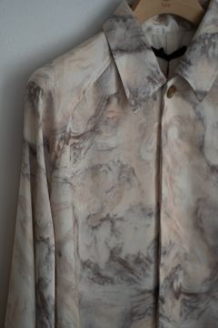【ラスト1点】【25SS】Abstract Stone Short Jacket/アブストラクトストーンショートジャケット(IVORY)