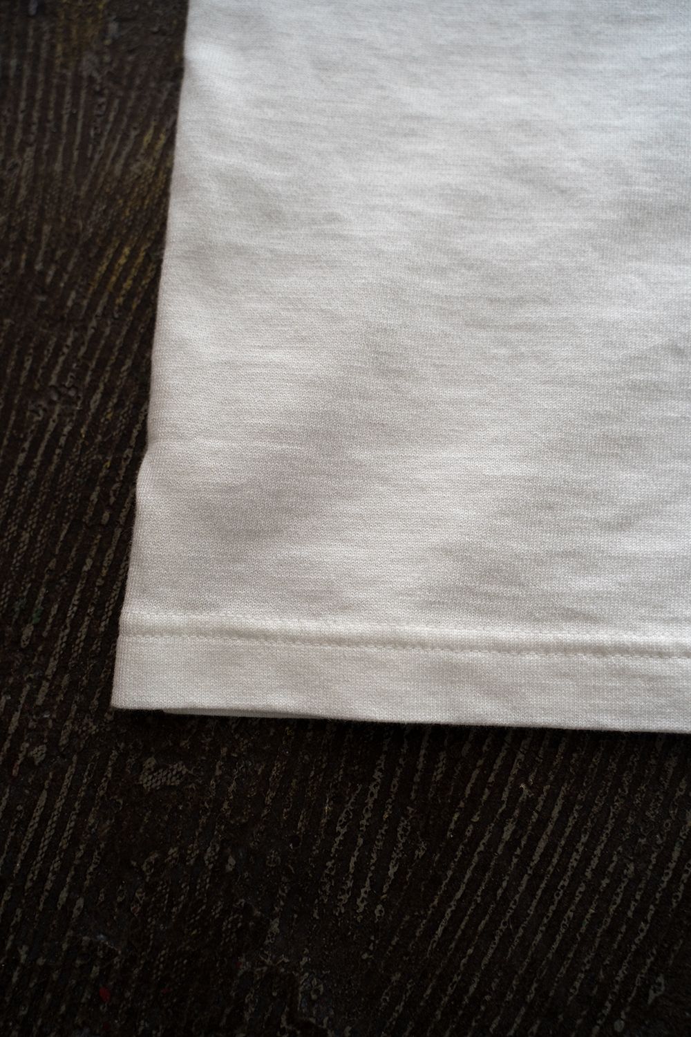 【ラスト1点】【22SS】スビンコットン30/2吊り天竺半袖T(OFF WHITE)