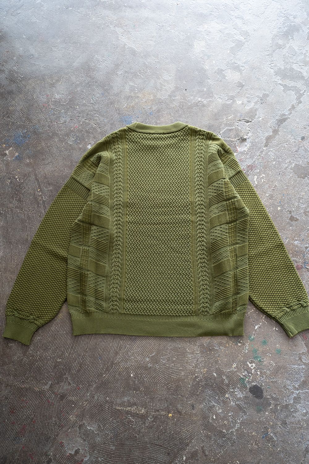 YASHIKI - 【ラスト1点】【22AW】Arare Knit(MATCHA) | Salty