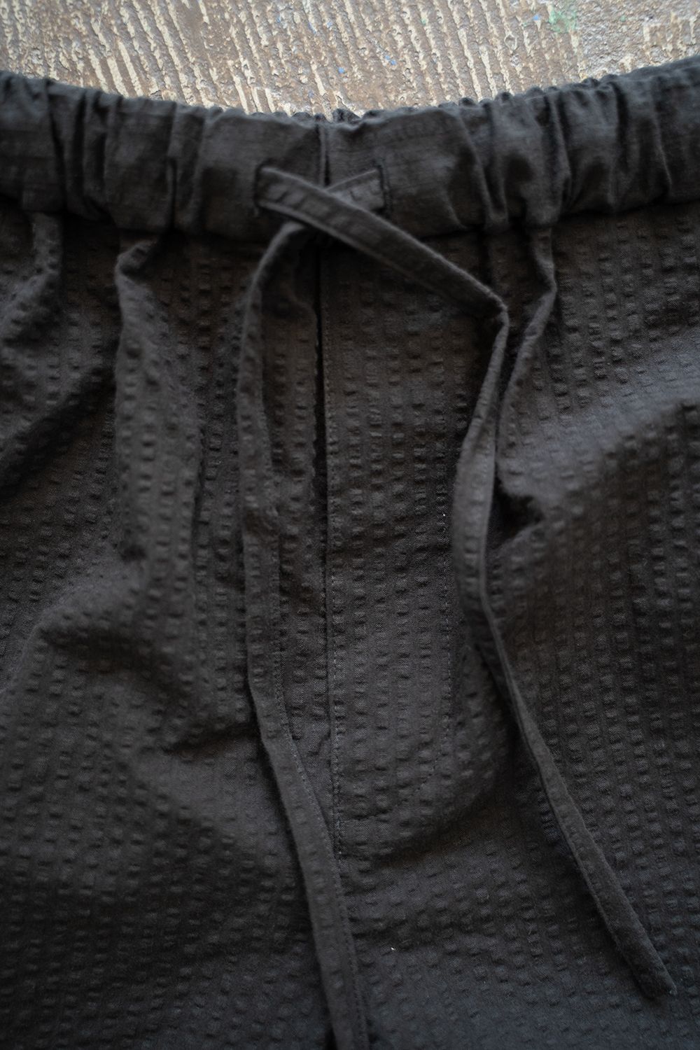 【25SS】"week s/s"pajama【セットアップ】(seersucker BLACK)