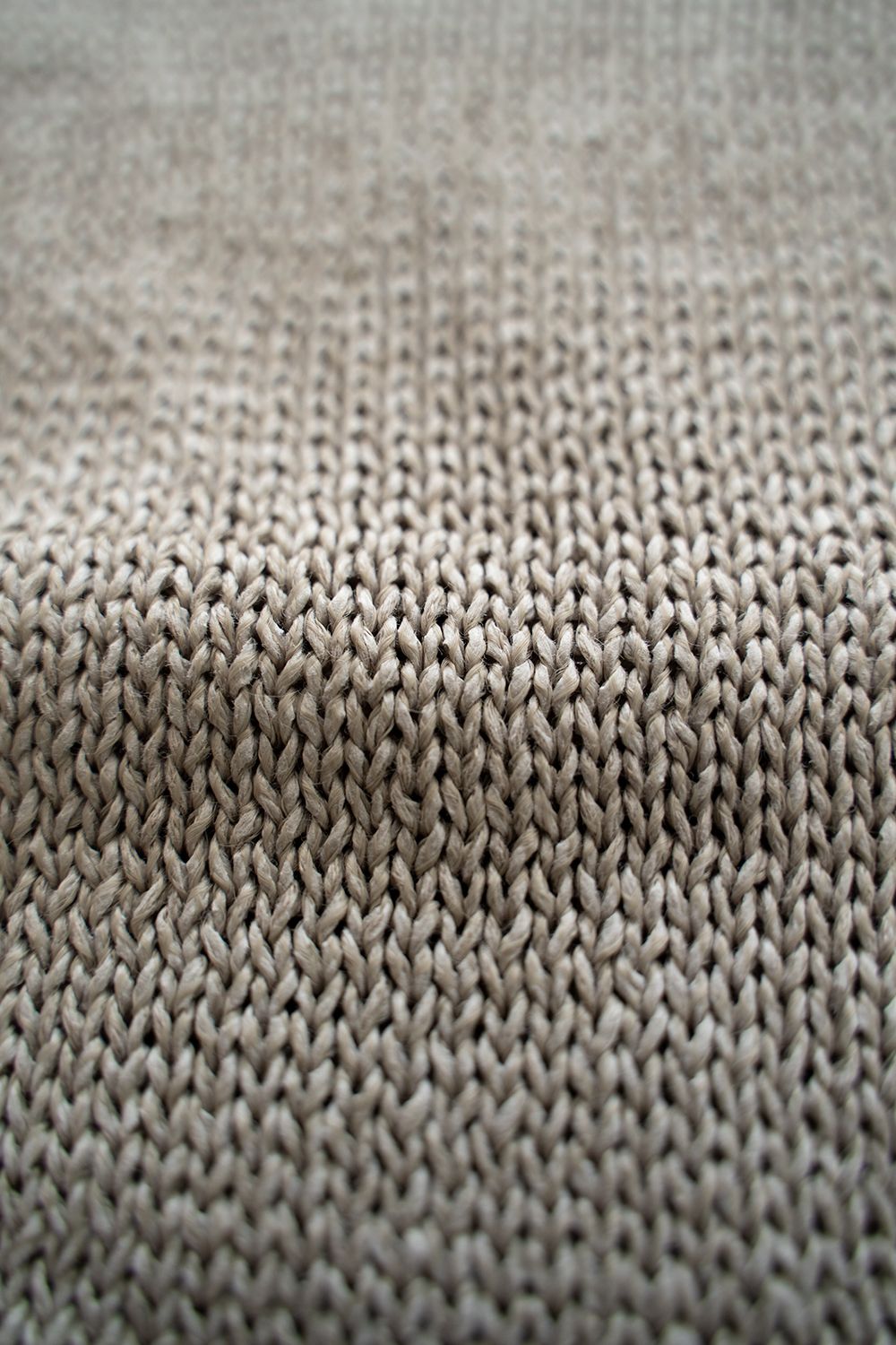 【ラスト1点】2Way Roll Neck Knit Pullover/和紙混2WAYロールネックニット(GREIGE)