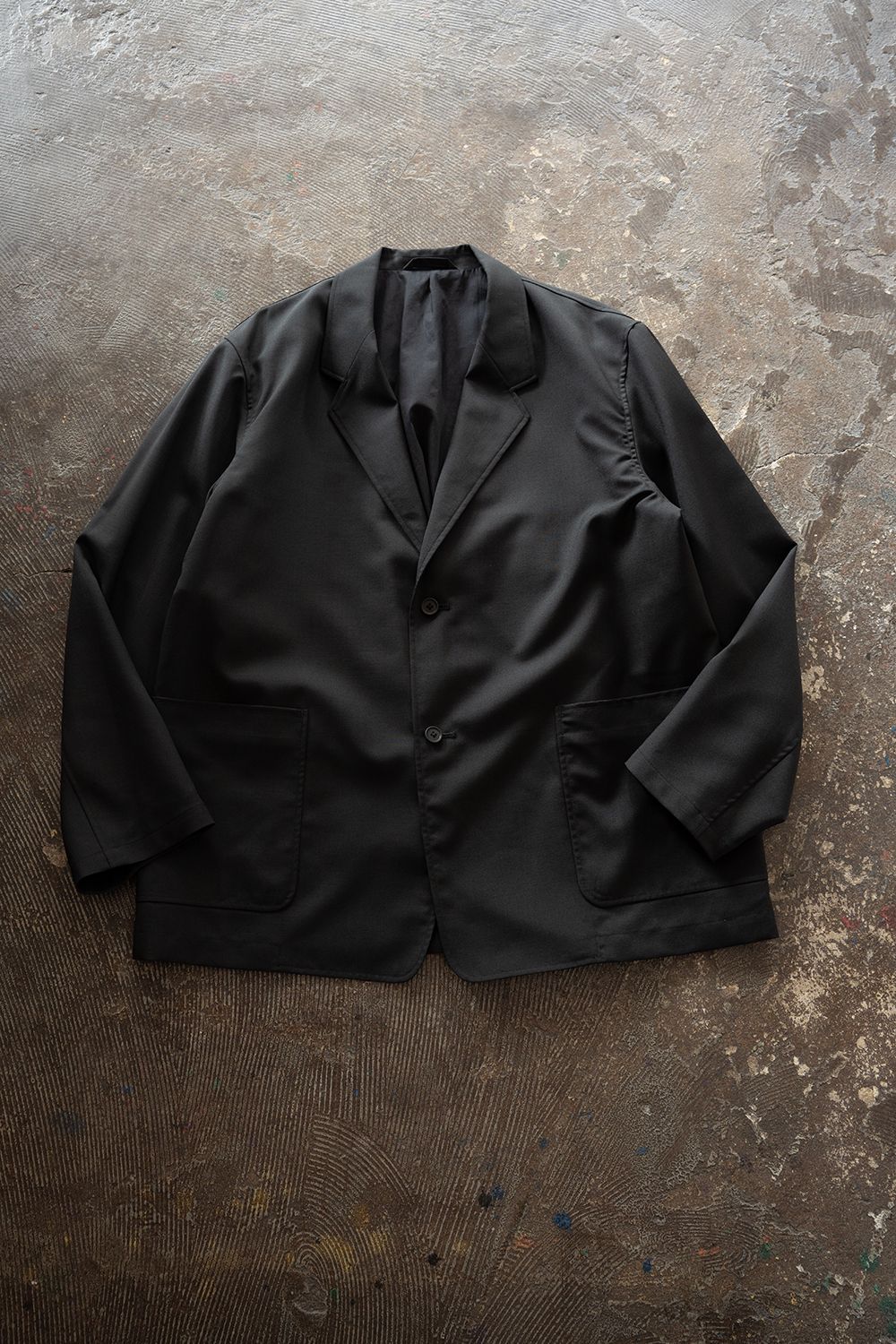【26AW】モヘア混2Bジャケット(INK BLACK)