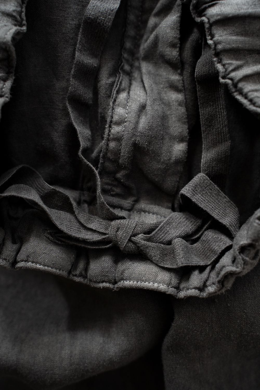 大麻ワイドパンツ(炭)