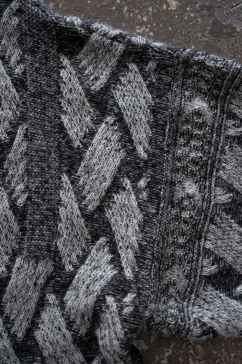 【26AW】Ochiba Mohair Cardigan(MIX GRAY)
