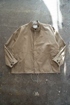 【ラスト1点】【22AW】甘撚りオックスショートブルゾン(KHAKI BEIGE)