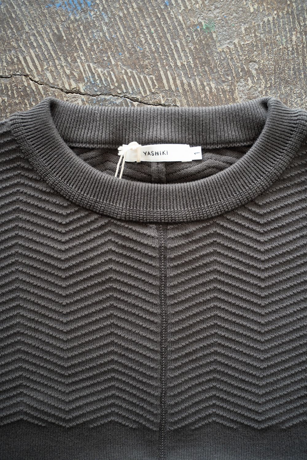 YASHIKI - 【25SS】Sogon Knit(CHARCOAL) | Salty