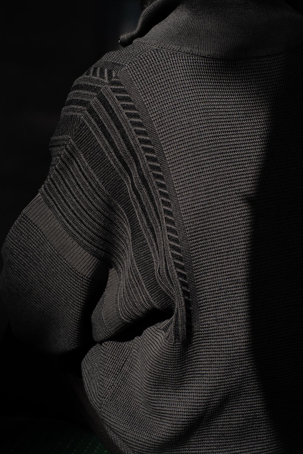 【ラスト1点】【25AW】Fuyushigure Half Zip Knit(BLACK)