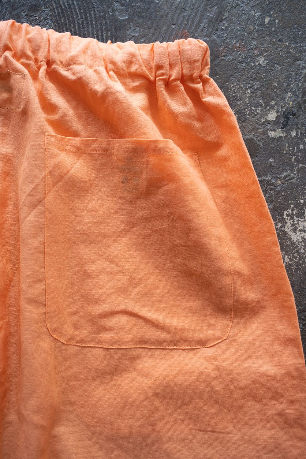 【ラスト1点】"zen "pajama linen cotton/パジャマ(セットアップ)【ユニセックス】(ORANGE)