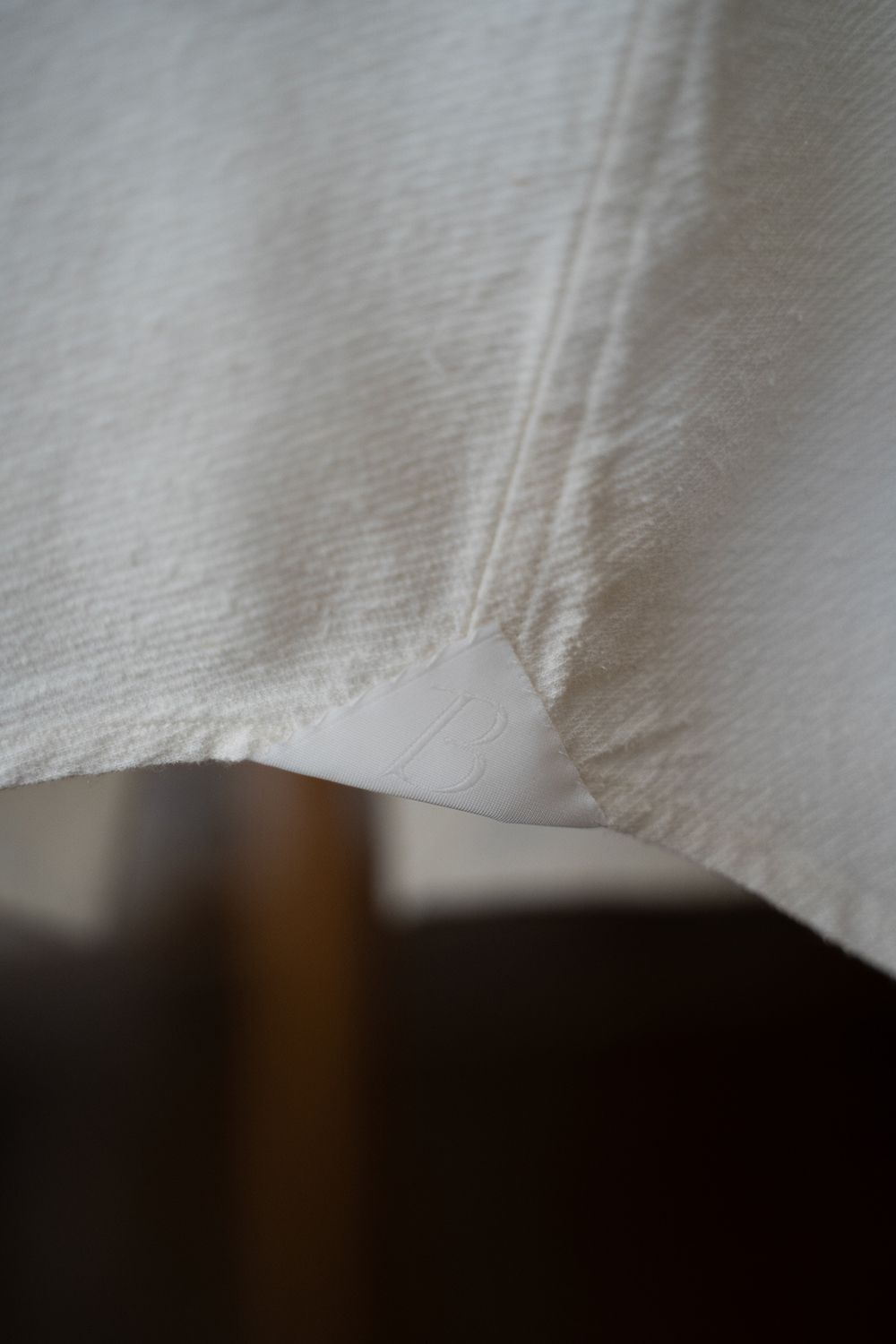 【ラスト1点】【25AW】Silk Nep Kersey Windsor Wide Collar Shirt(PEARL WHITE)