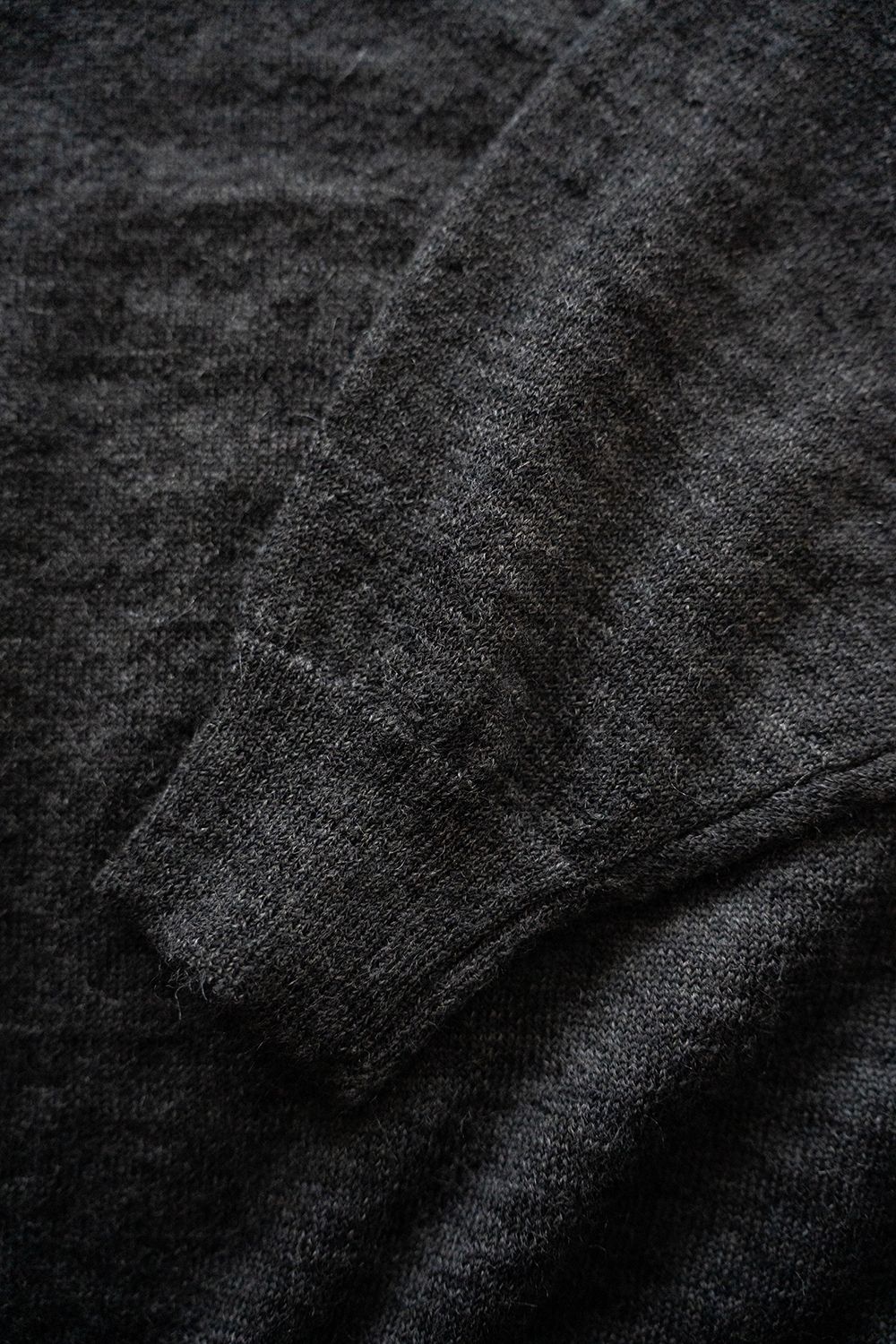 【25AW】エクストラキッドモヘア12Gニットカーディガン(GRAY)