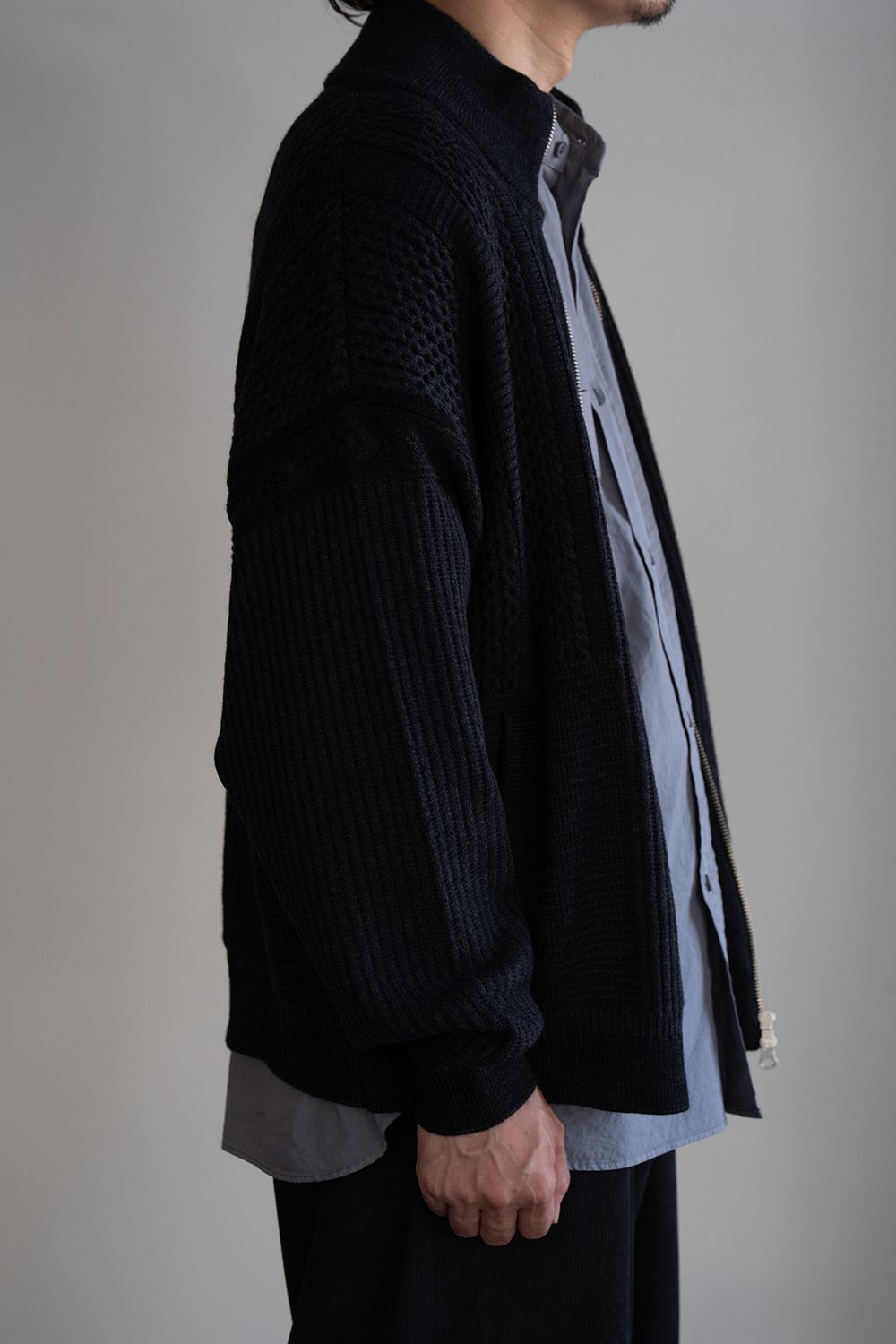 【26AW】Akiiro Drivers Knit(NAVY)