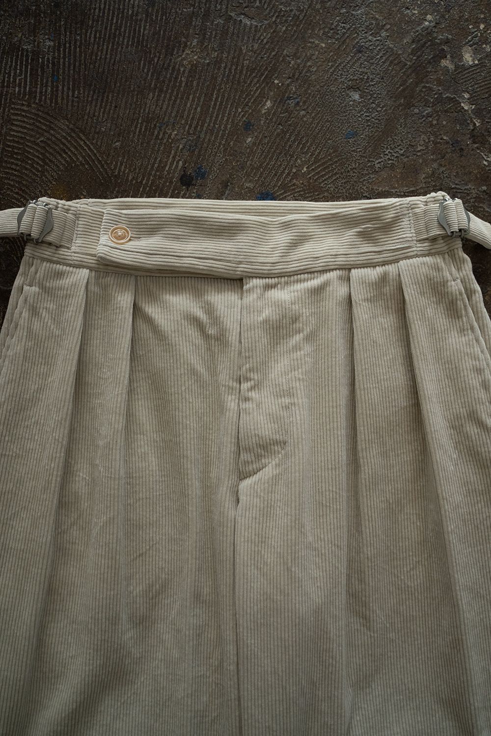 【ラスト1点】2-Tack Corduroy Painter Pants/2タックコーデュロイペインターパンツ(OFF WHITE)