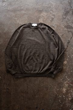 【26AW】エクストラキッドモヘア12Gニット(ASH BROWN)