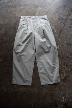 【26SS】ガーメントダイワンタックパンツ(ICE GREY)