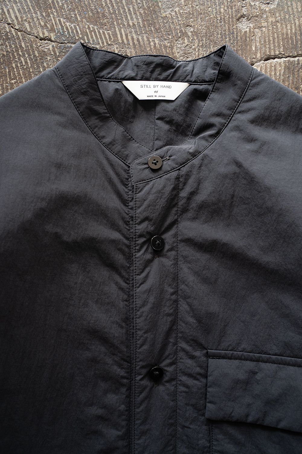 【25AW】シンサレートシャツブルゾン(INK BLACK)
