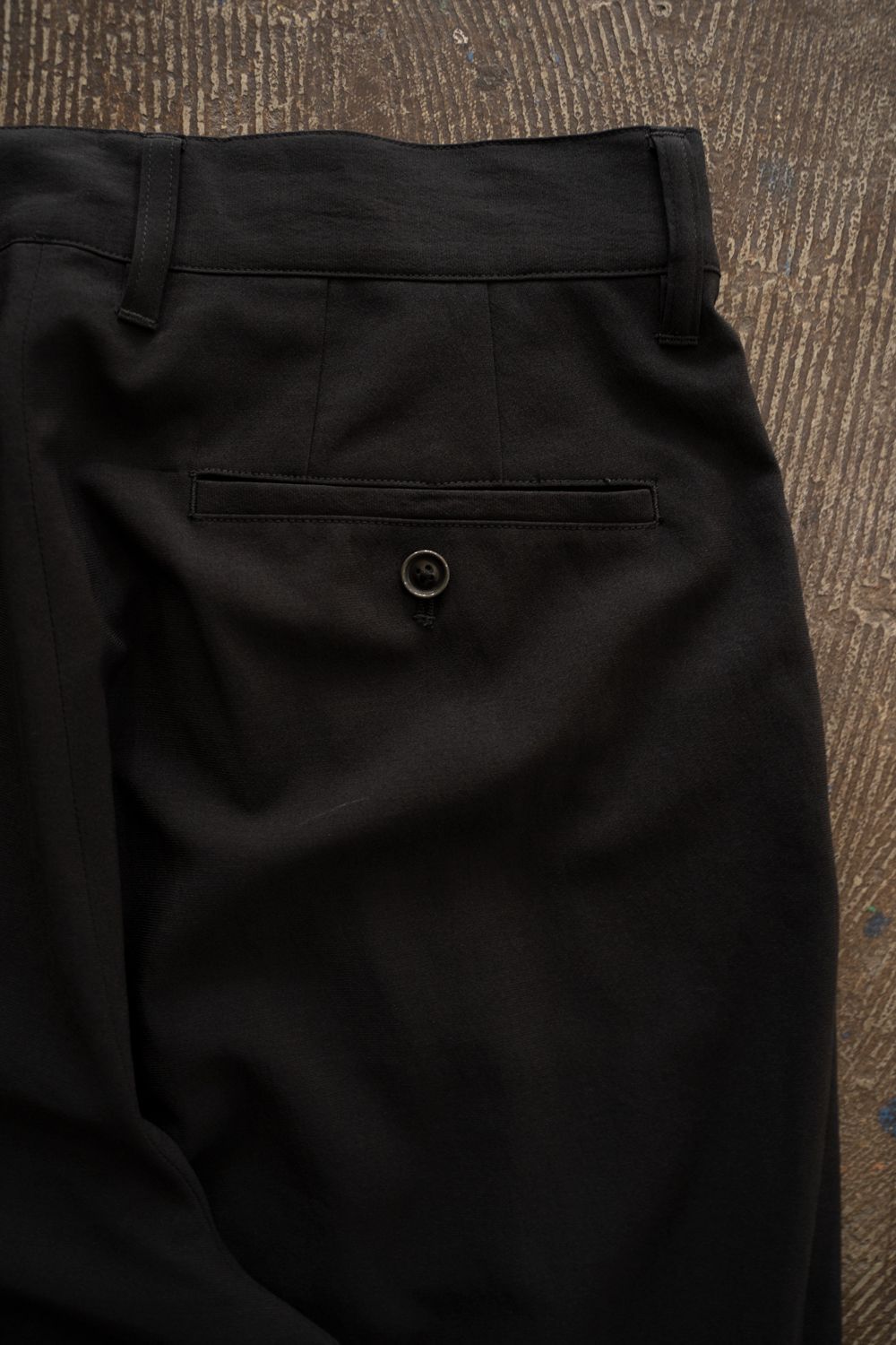 【26SS】2-Tack Wide Slacks/2タックワイドスラックス(BLACK)